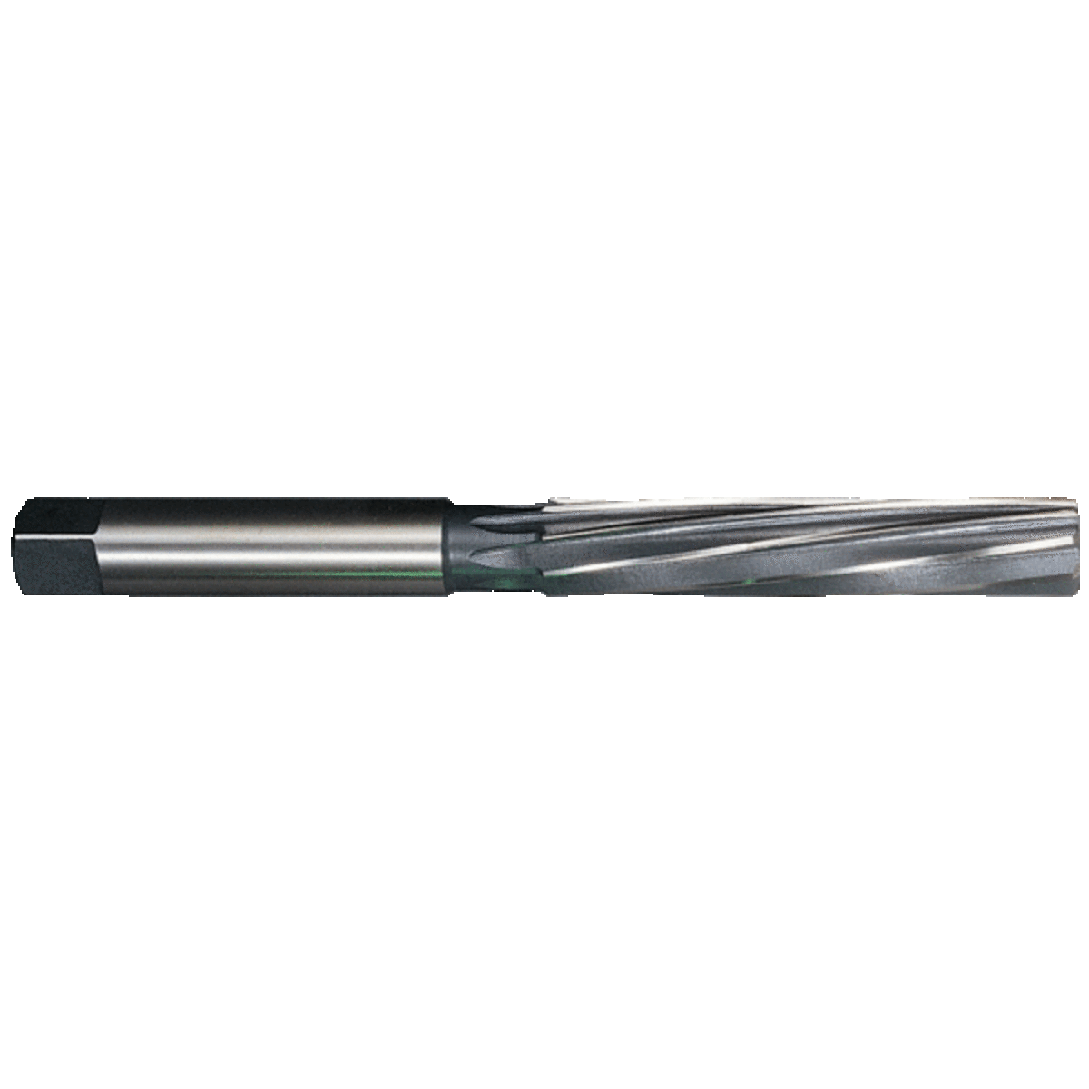 Alésoirs à main, type américain, queue cylindrique, hélice à gauche, coupe à droite, HSS, DIN206