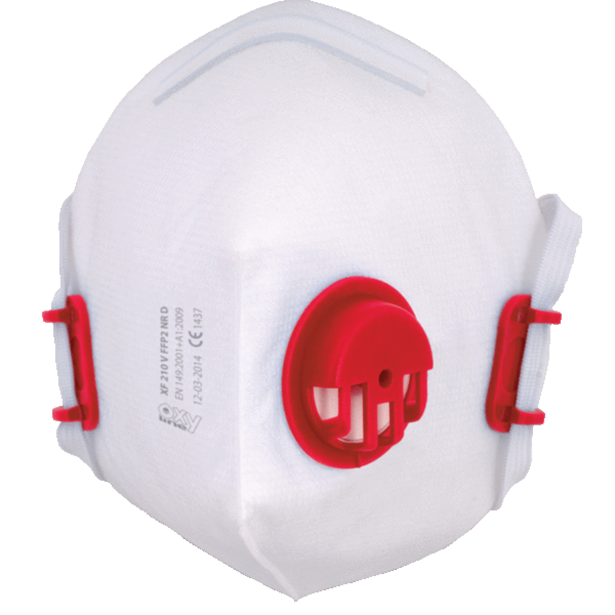 Lot de 20 masques respiratoires à valve FFP2