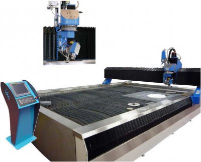 Machine de découpe par jet d'eau modèle WJAII5 axes 6200 Bar