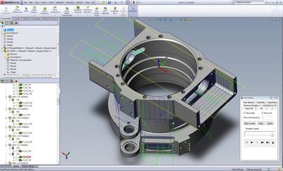 Module pour la simulation du parcours d'outil